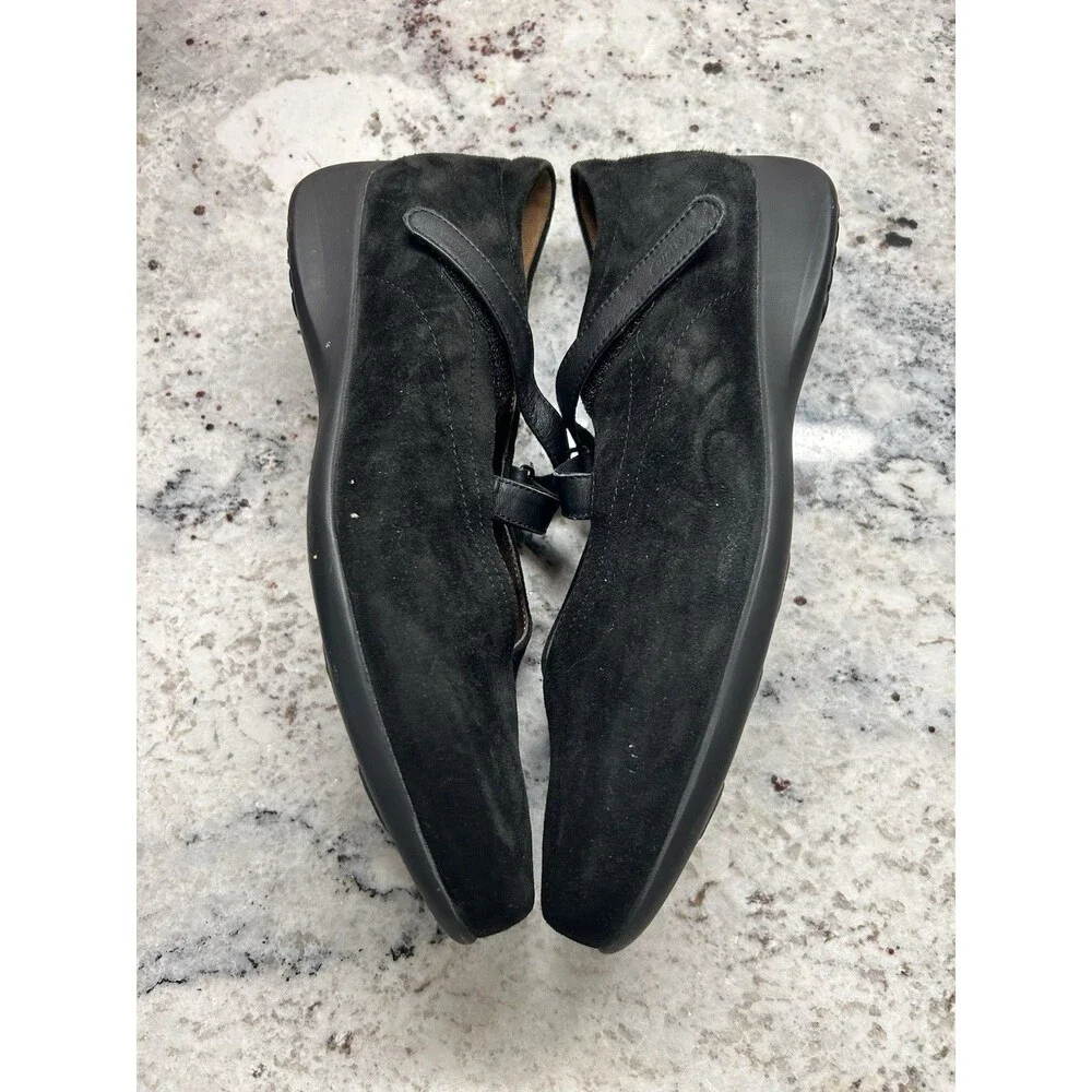 Wolky 42 Black Passion Mary Jane Goat Suede Leather US 11.5 Walking Shoe Comfort